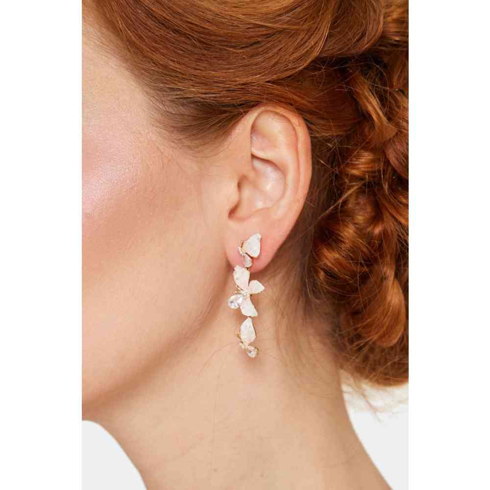 Voodoo Vixen - Butterfly Drop Des boucles d'oreilles - Rose